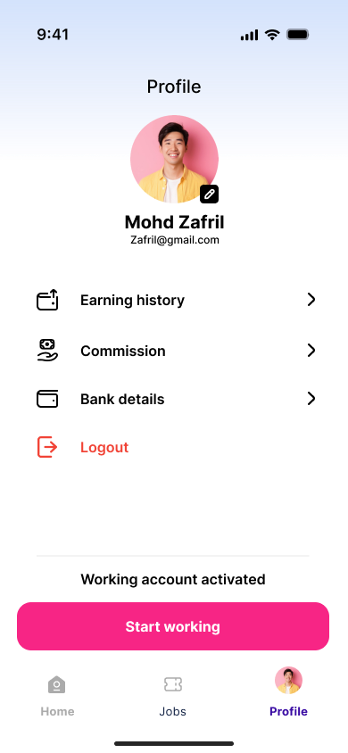 Workify worker profile